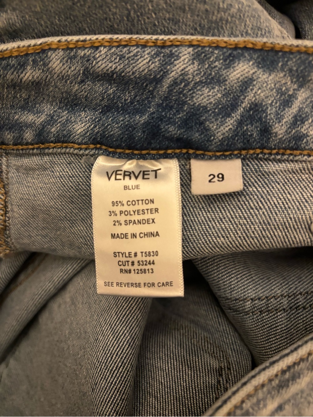 Vervet Women’s Light Wash Straight-Leg Women's Jeans Size 29 - Picture 5 of 5